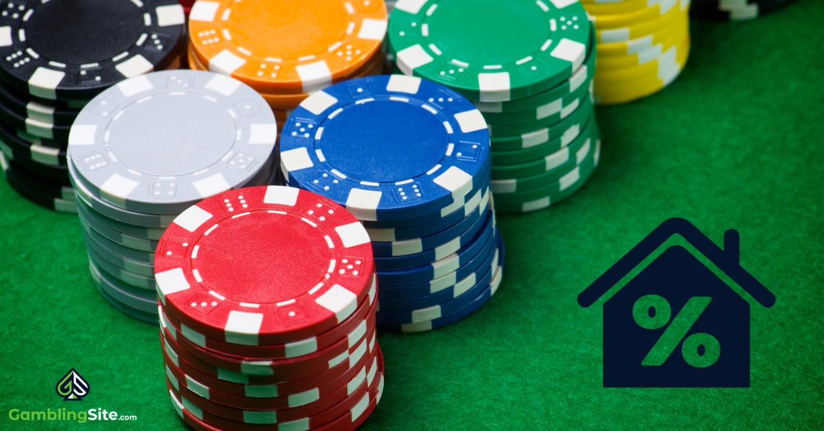 Casino Chips - Casino House Edge Graph - Gambling Site Logo