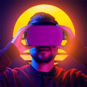 Man Using VR Headset