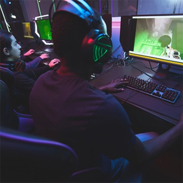 Playing Video Games Online - Esports Tournament