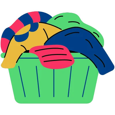 basket of clothes