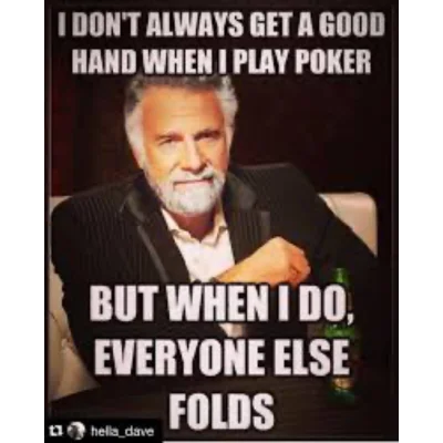 dos equis poker meme