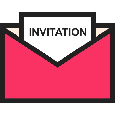 invitation in envelope