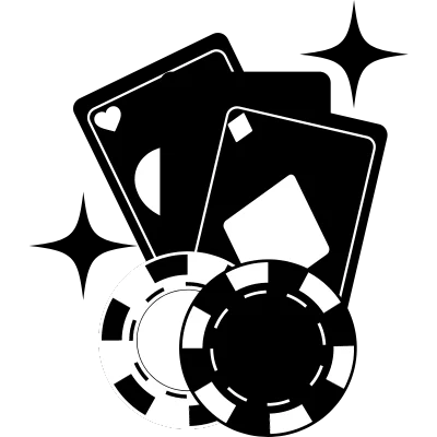 playing cards with poker chips