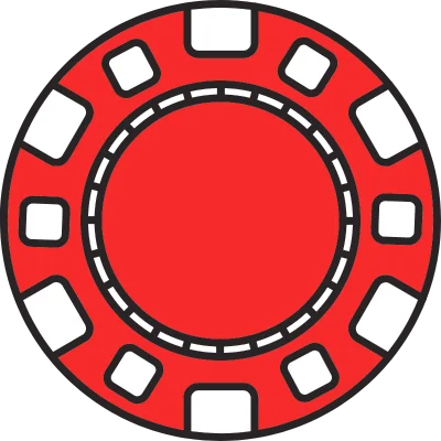 red poker chip