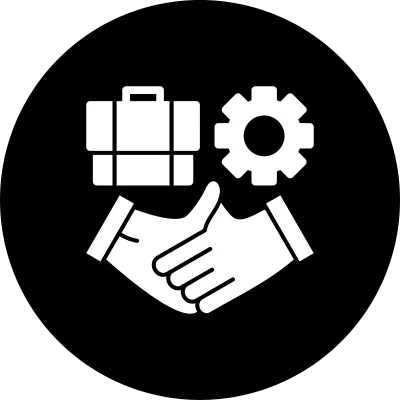 software and handshake graphic