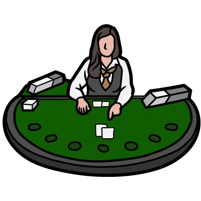 woman casino dealer