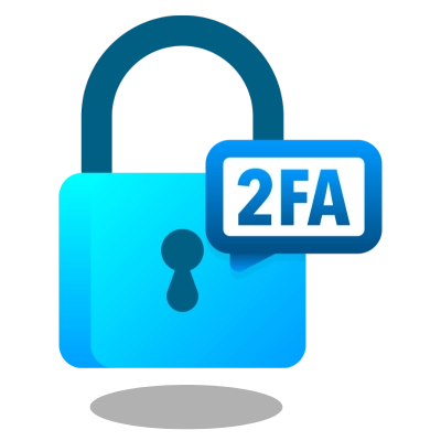 Two Factor Verification - 2FA Padlock Icon