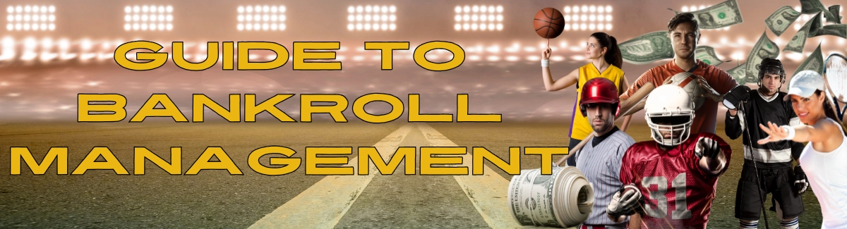 Bankroll Management Banner - Different Sports Pros - Football Field - Dollar Bills