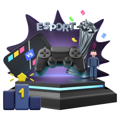 Esports and Competitive Gaming 3D Icon