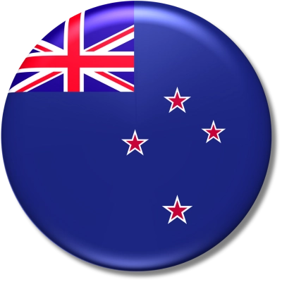 Round New Zealand Flag