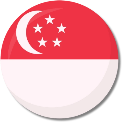 Round Singapore Flag