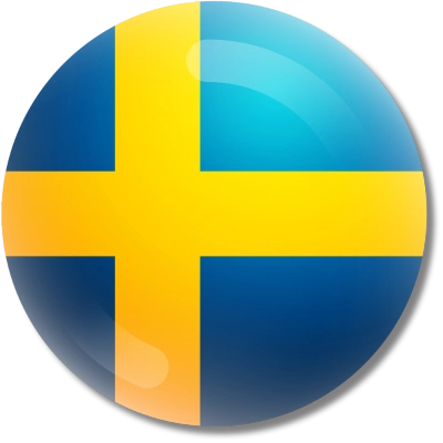 Round Sweden Flag