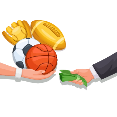 Match Fixing in Different Sports Symbol Illustration