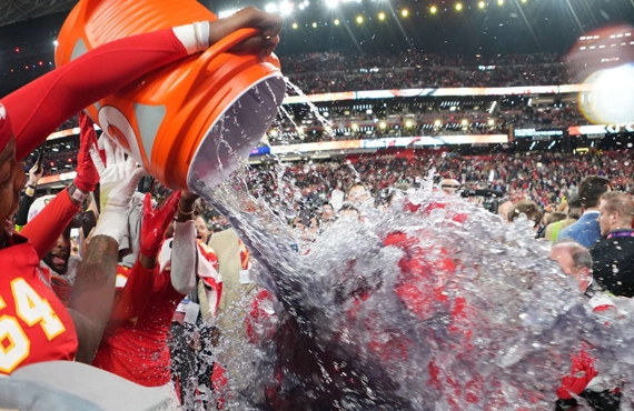 Super Bowl 2024 Purple Gatorade Celebration