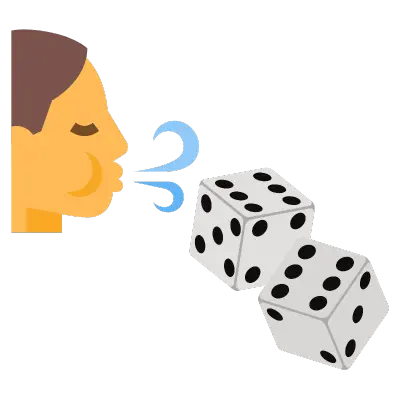 Blowing on Dice Icon