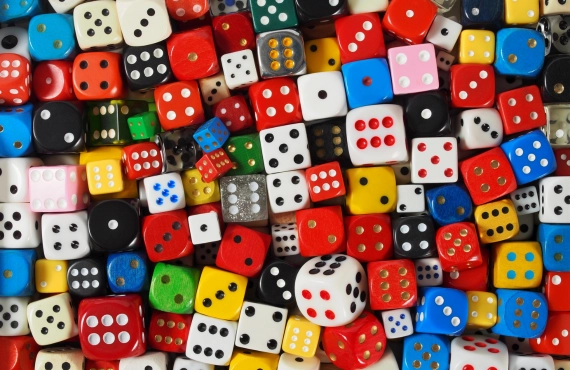 Random Dice Collection Background