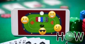 Player Emojis at Online Poker Table