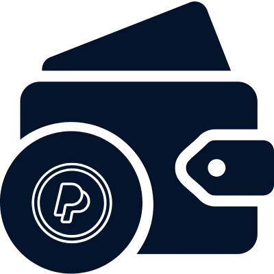 wallet with paypal icon